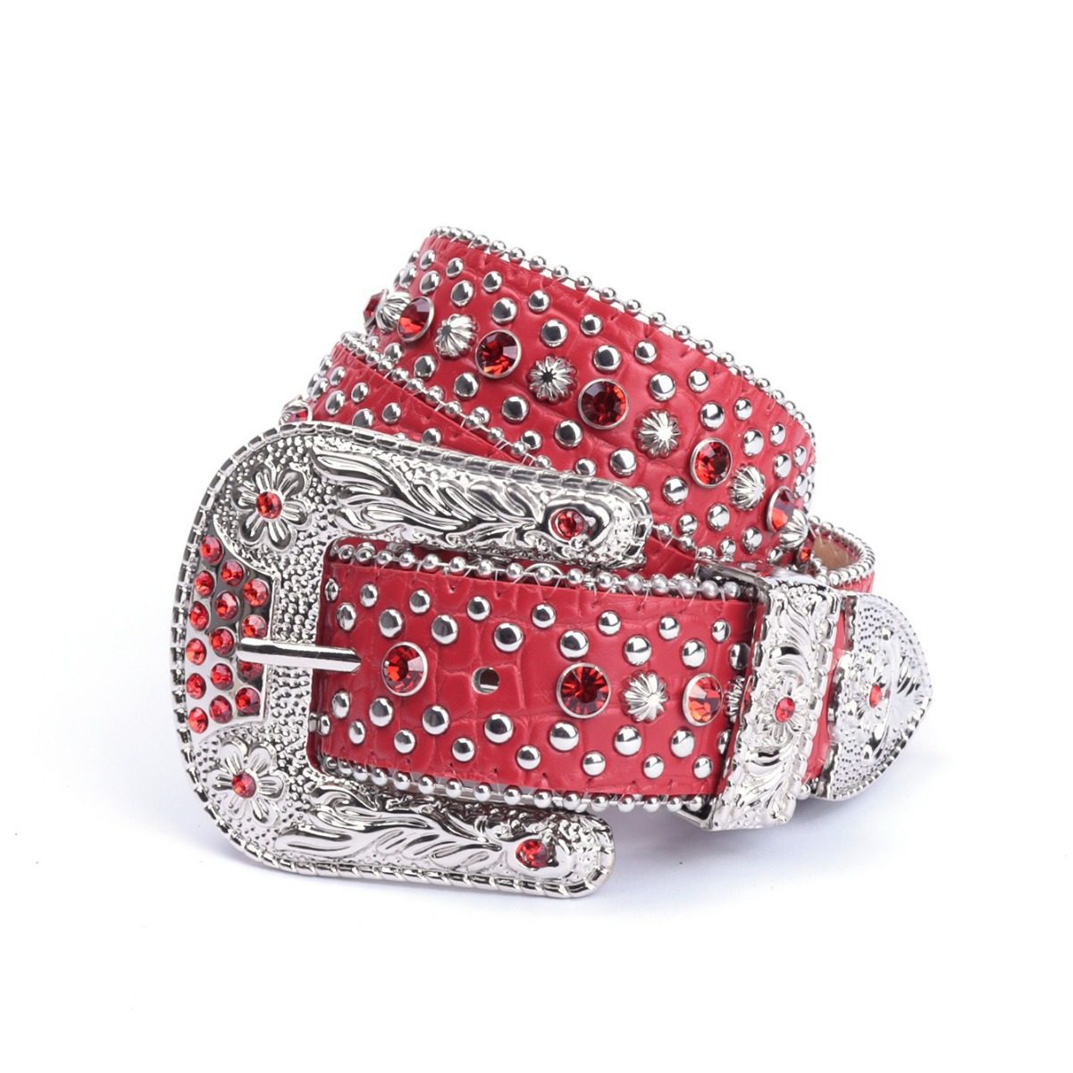 Decorative Studded Fashion Rhinestone Belt, Dazzling Alloy Pin