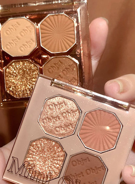 璀璨石四色眼影超火亮片珠光哑光日常妆百搭眼影盘