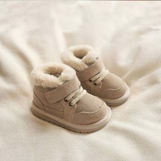 速发宝宝鞋子-岁秋冬款女软底婴儿高帮棉鞋加绒加厚婴幼儿雪地靴