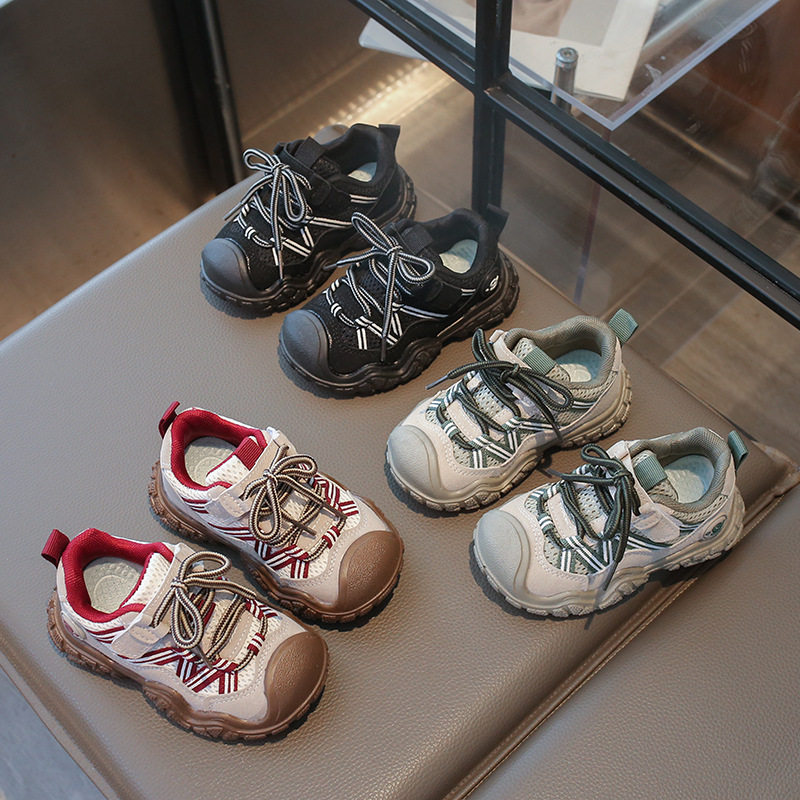 儿童时尚休闲鞋2026春新款魔术贴轻便双网透气四季男女童运动鞋,运动鞋new,足球鞋,淘宝优惠券,粉丝福利购,淘宝优惠卷