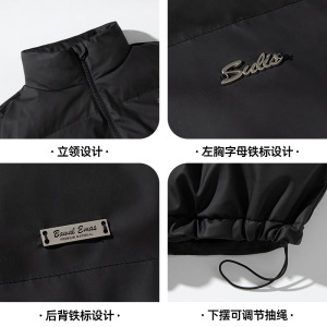 秋冬新款立领宽松潮流外套简约百搭面包服L5110-P95控148图片