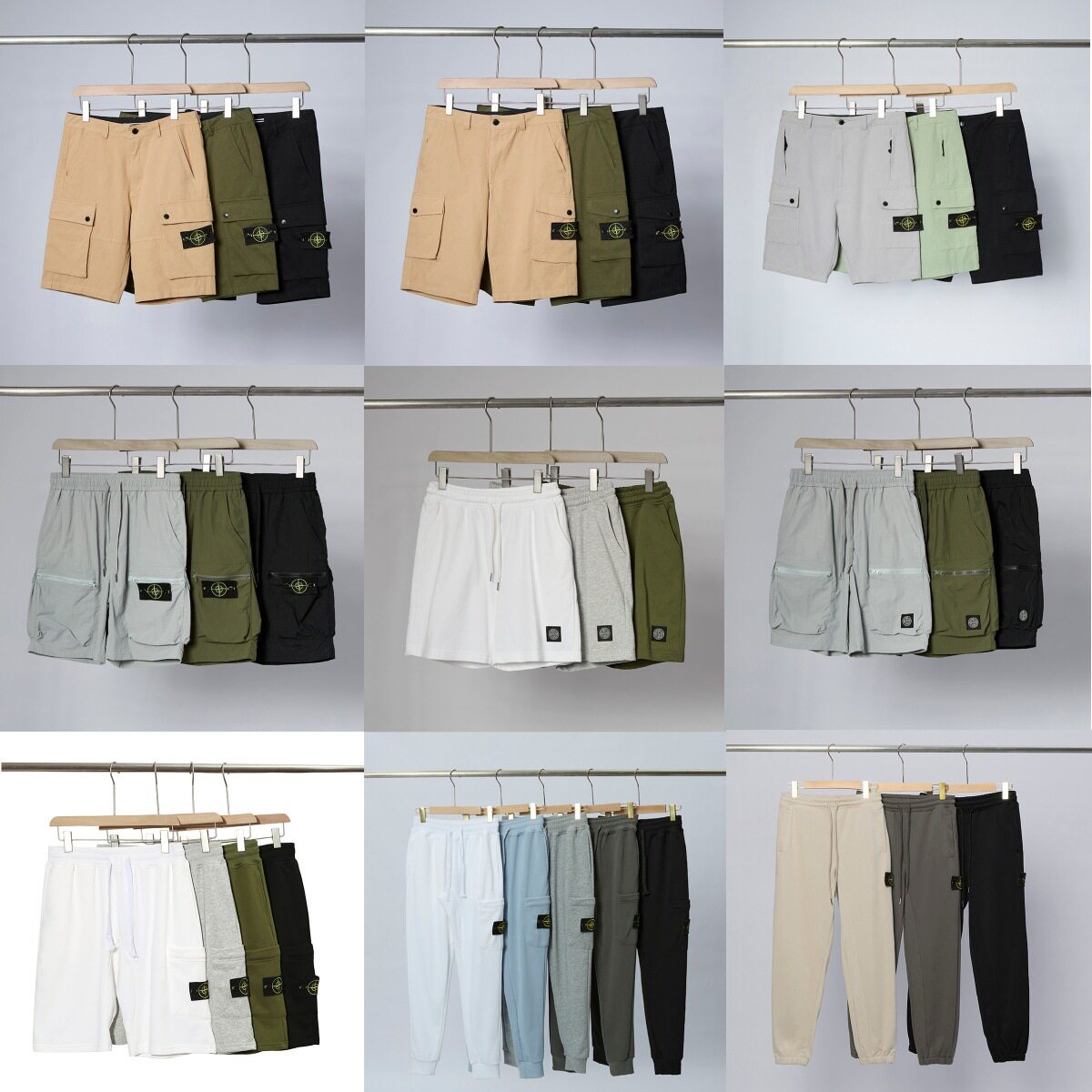 Cross-Border Stone-Patterned Micro-Label Compass Logo Casual P