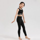 紧身长裤 儿童女孩瑜伽服套装 跑步运动背心宽松透气速干衣 新款 夏季