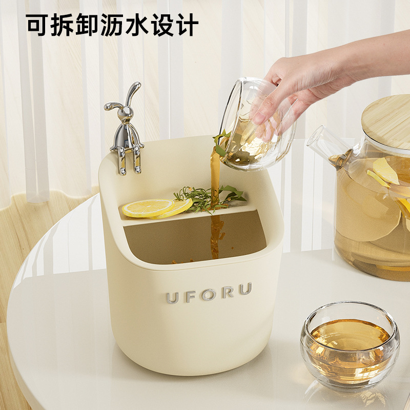 桌面迷你垃圾桶可沥水