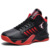 9136 Black and Red Basketball Shoes