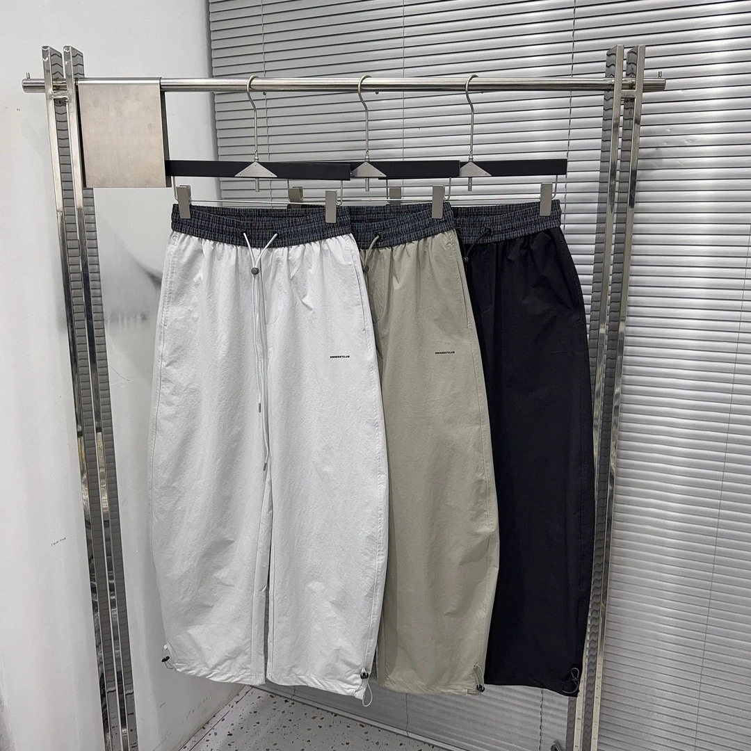【品质】夏季士新款裤脚可调节撞色设计宽松版型面料休闲裤
