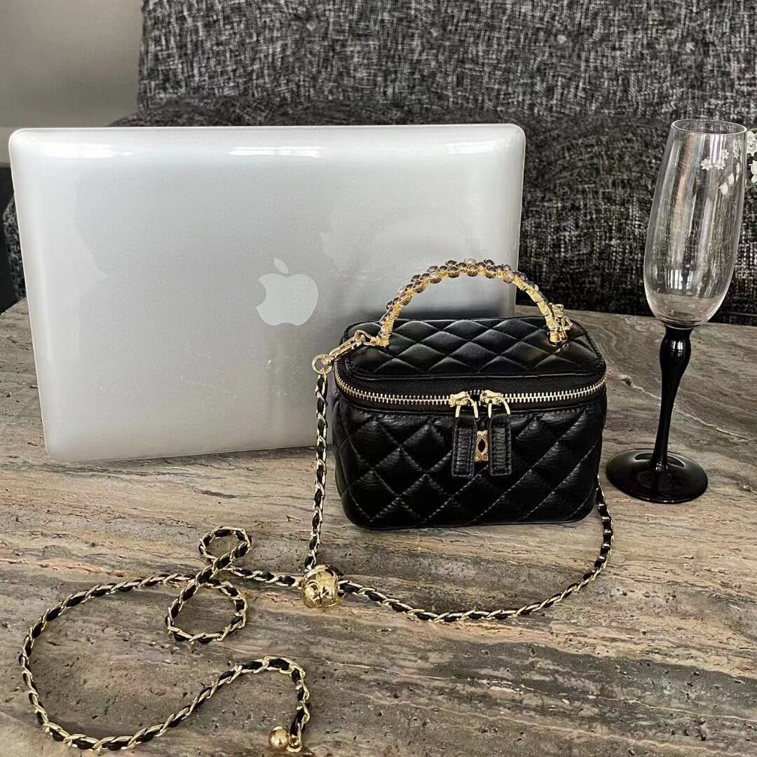 大牌轻奢女士小香风菱格链条盒子包女包手提包时尚百搭肩斜挎包