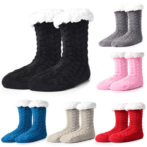 地板袜冬季加绒加厚保暖月子Slipper Socks 拖鞋袜 大人居家袜子