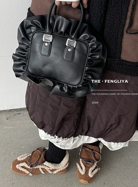 韩版须边毛毛鞋女2026新款秋冬季加绒棉鞋百搭羊羔毛豆豆鞋