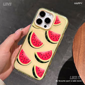 PROMAX jelly shell ripple iPhone17 Watermelon plus case适用