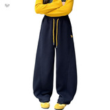 儿童2025年冬季新款个性小马刺绣弯刀裤中大童冬季加厚保暖休闲裤，童装裤子，祺儿童装