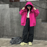 女童春秋款外套2025新款洋气儿童时髦宽松户外冲锋衣大童休闲夹克，童装外套，祺妙童装