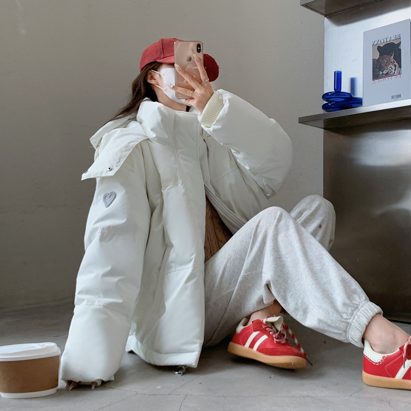 2025年新款女冬短款羽绒棉服韩版潮流棉袄宽松加厚棉衣小个子外套