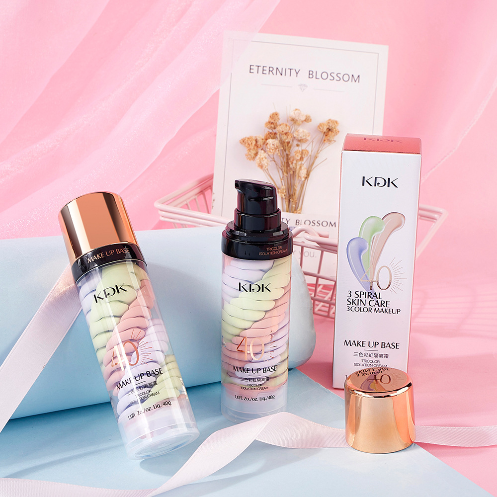 KDK三色鸟屎隔离霜保湿遮瑕提亮肤色打底修容妆前乳