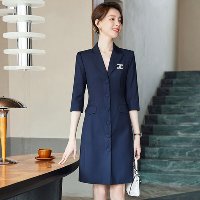 职业西装连衣裙春季高级感