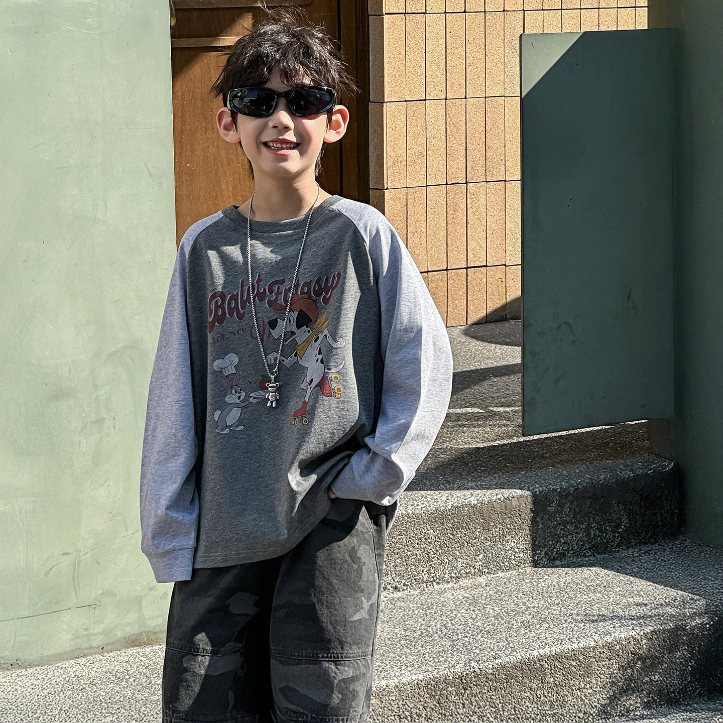 棉小铺童T恤儿童春季韩版2026新款卡通长袖运动童装打底衫上衣