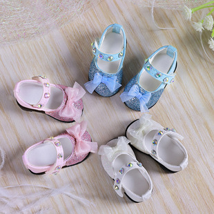 娃鞋bjd六分鞋女鞋树脂鞋圆头蝴蝶结短腿平跟女体玩偶鞋官方正版
