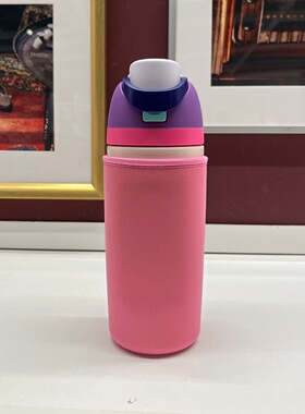 跨境OWALA Freesip保温杯套475ml16oz儿童吸管杯保护套潜水料防摔