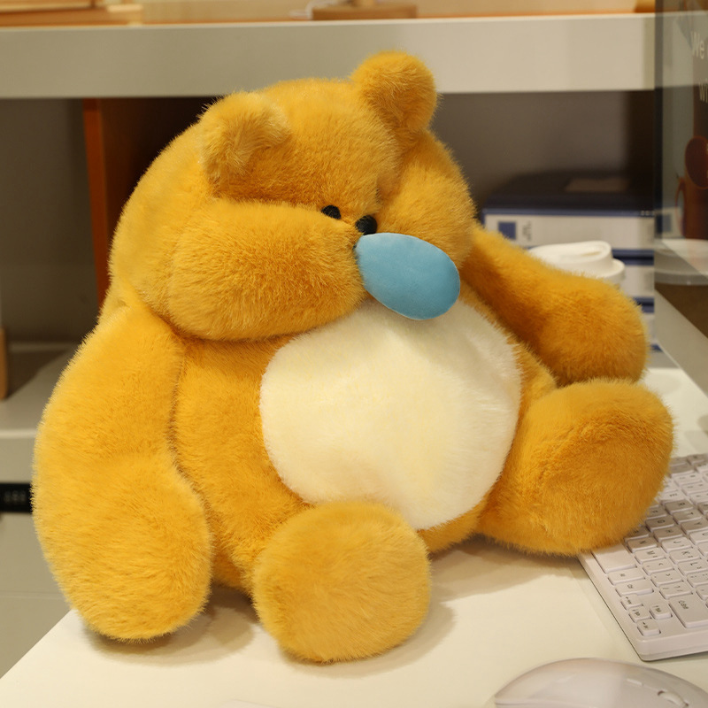 B熊A兔夫妇系列产品正版授权可爱拉线鼻涕熊毛绒玩具儿童生日礼物