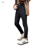 女童加绒铅笔裤2025秋冬新款中大童休闲紧身裤鲨鱼裤保暖外出长裤，童装裤子，祺儿童装