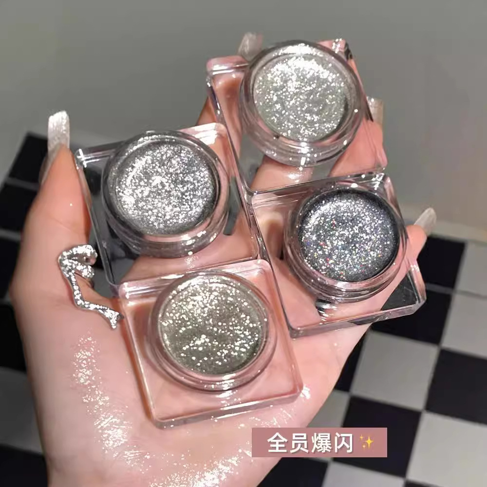 细闪高光眼影鼻子脸部提亮立体单色暴闪自然卧蚕珠光全身钻石闪粉