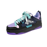 学院风ins休闲板鞋小众情侣撞色德训鞋双鞋带街拍运动鞋9935P65，男鞋休闲鞋，星座517