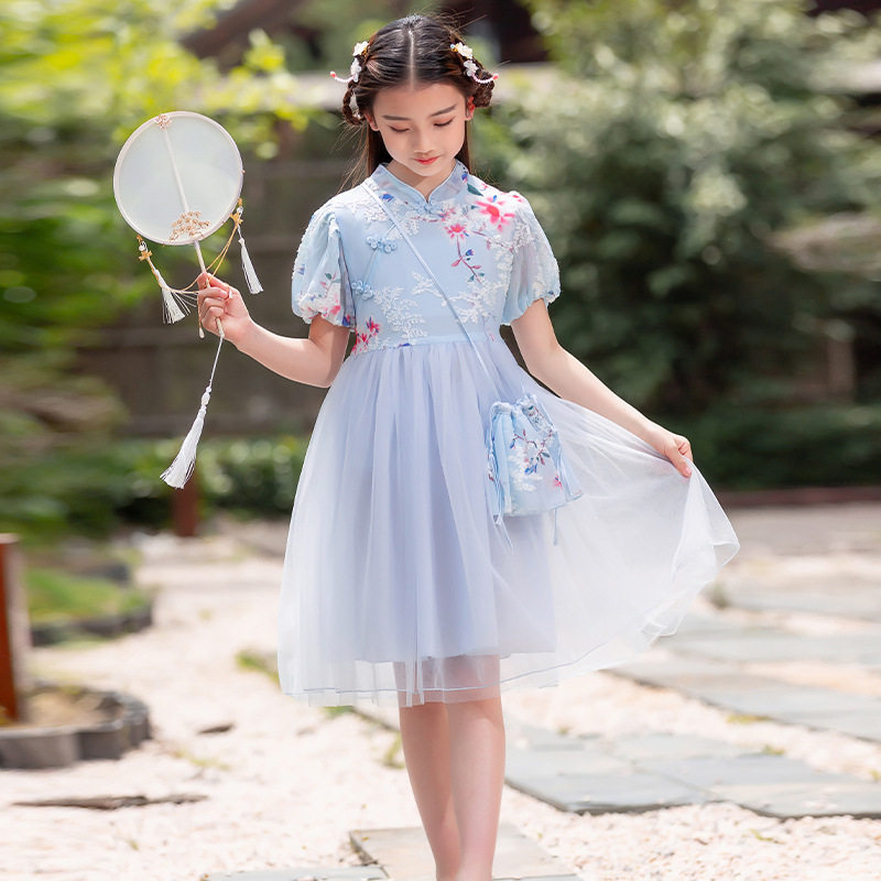 女童中国风汉服连衣裙春夏款儿童连衣裙