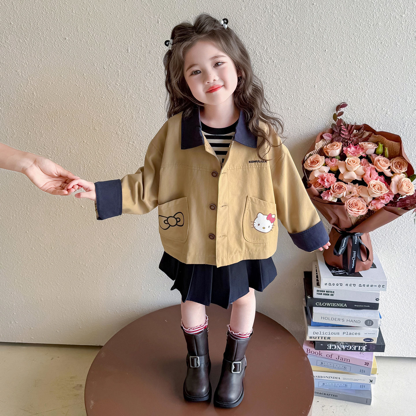 女童秋装外套2025新款儿童巨好看洋气休闲夹克上衣春秋款衣服，童装外套，祺妙童装
