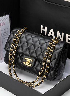 品牌小香风CF腋下链条包新款菱格肩包轻奢百搭女包经典级感斜挎包