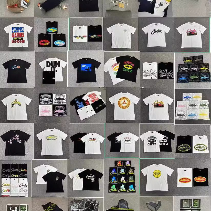 Corteiz Alcatraz Series T-Shirt Short-Sleeved Letter Logo Prin