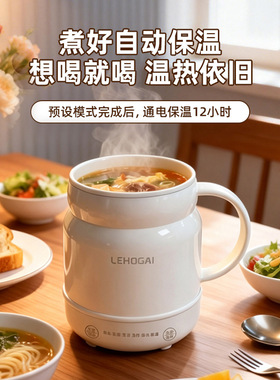 多功能炖煮杯公室养生壶便携式热牛奶电炖盅电热水杯宿舍电煮锅