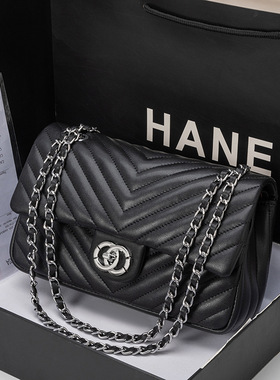品牌小香风经典菱格CF轻奢链条包级感腋下包时尚女包百搭肩斜挎包
