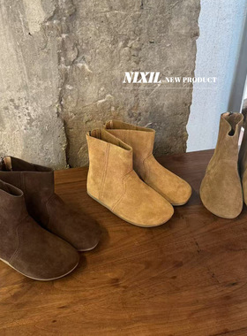 2025年秋冬季新款儿童靴子时尚百搭英伦风女童短靴韩版女孩靴皮靴