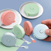 家用可爱迷你小软尺1.5米塑料卷尺自动伸缩型量衣皮尺子