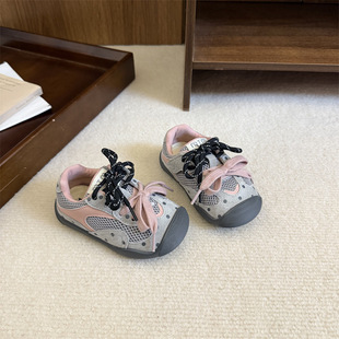 2026新款春夏女宝宝韩系鞋子德训鞋儿童巨好看网面小童防踢女童鞋