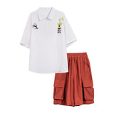 童夏装衬衫套装2025新款中大童儿童夏季短袖衣服孩洋气韩版潮，童装休闲套装，祺妙童装