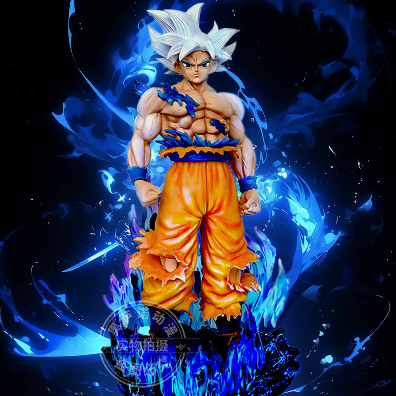 七龙珠优质lk自在悟空自在极意功白发悟空gk手雕像模型摆件