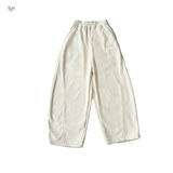 女童灯芯绒阔腿裤2025年秋冬新款纯色休闲香蕉裤中大童弯刀裤长裤，童装裤子，祺儿童装