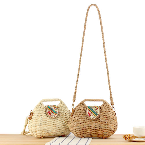 New handmade colorful woven bag stylish woven bag beach vaca