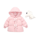 女小童卡通可爱棉服冬季2025新款洋气时髦儿童加厚保暖女棉衣P135，童装棉衣，祺妙童装