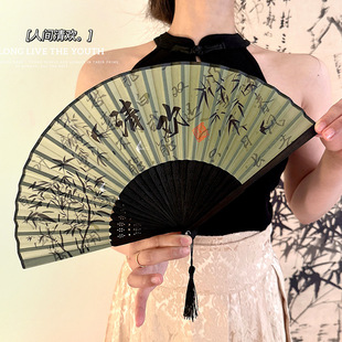 古风扇子夏季皮拍照夜店装逼扇子古装搭配出片折叠扇公子扇