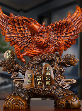 桌面摆件客厅老鹰摆件中式