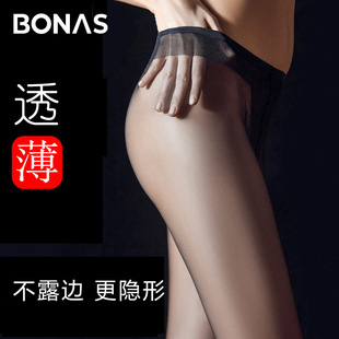 袜 防勾丝显腿长隐形不露边超薄裤 娜斯T裆无痕丝袜女夏季 15d薄款
