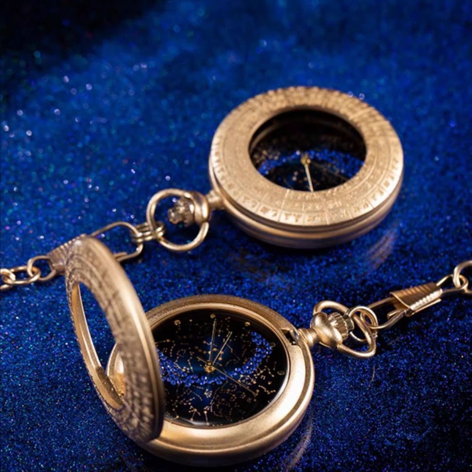 文创北极恒星图怀表复古镂空中式挂表士毕业生女士生日礼物