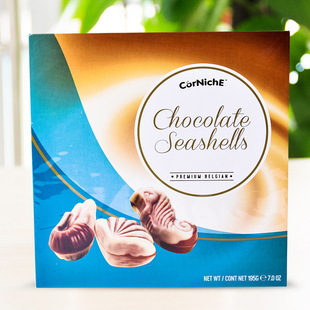 比利时原装进口可尼斯贝壳巧克力心形巧克力195g 团购