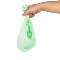 Large-sized, thickened household kitchen corn starch pla degradable plastic bags thumbnail 4