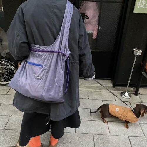 officeh Nylon Tote Bag尼龙防泼水斜挎托特包大容量骑行流浪包