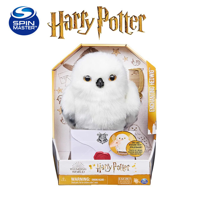 正版spinmaster哈利波特猫头鹰霍格沃茨海德薇分院帽环球影城玩具