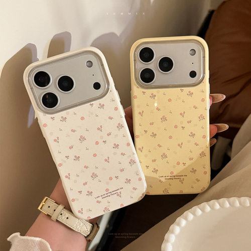 AceCase夏日黄碎花苹果17promax手机壳iphone16温柔14防摔软13适用15清新