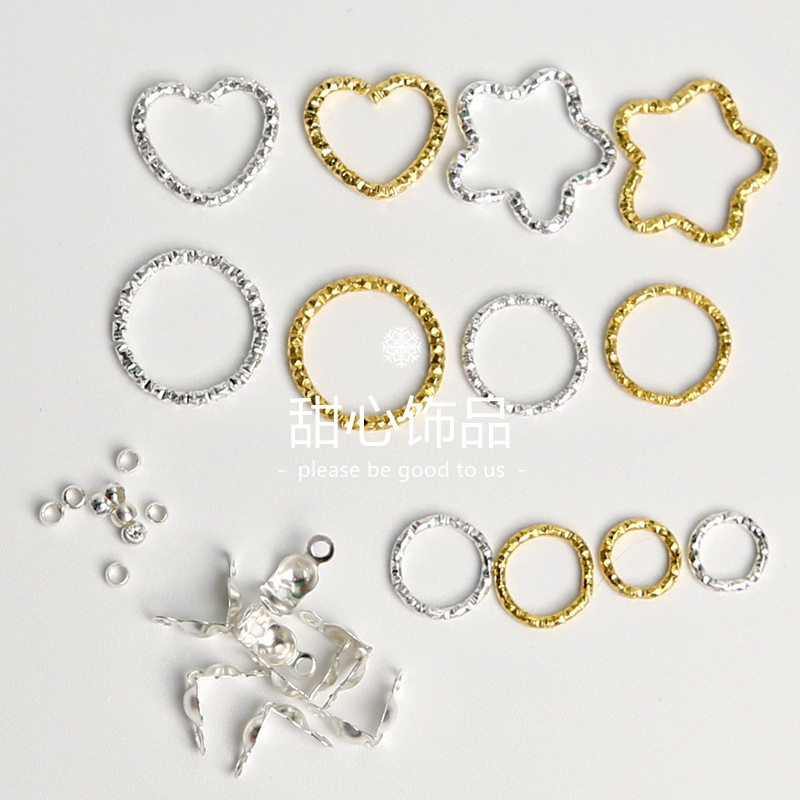 铜质开口圈手工diy饰品材料环保保色纯铜压花开口圈连接圈闭口圈,饰品/流行首饰/时尚饰品新,其他DIY饰品配件,淘宝优惠券,粉丝福利购,淘宝优惠卷